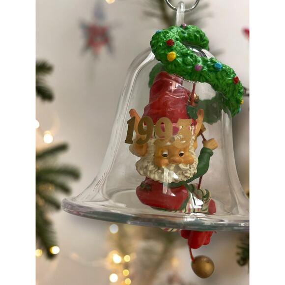 “Chimer” 1993 Commemorative Christmas Bell With Elf Christmas Holiday Ornament - Picture 2 of 8